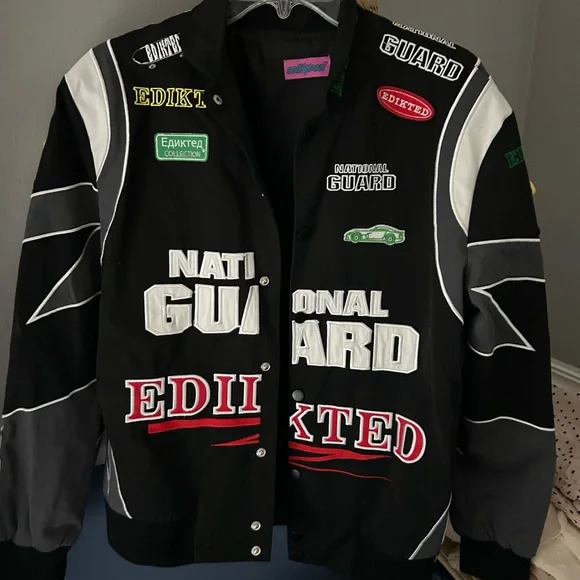 Edikted Oversized Racing Jacket Women’s XS - Picture 2 of 5